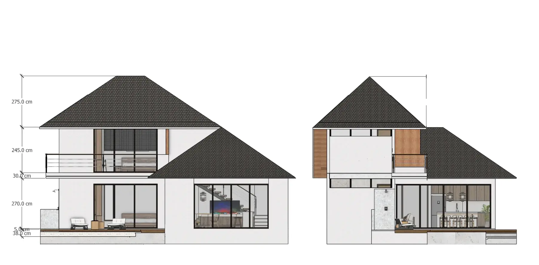 Pavita Kuvera 5 — Pohledy / Elevations